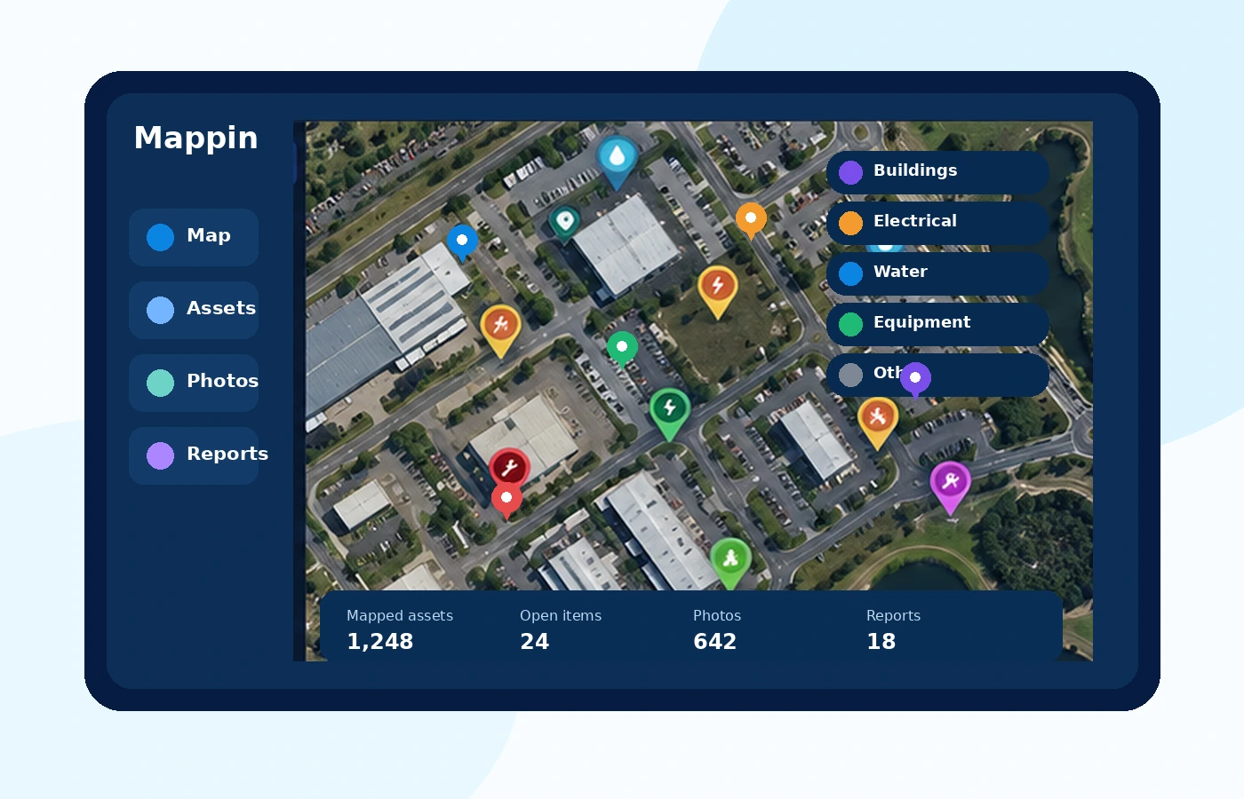 Mapped assets in Mappin Manager